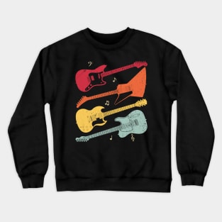 Vintage 1980 Memphis Electric Guitar Crewneck Sweatshirt